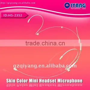 Wholesale and Retail HS-23S2 Series Skin Color Mini Double Ear Hanging Profesional Headset Microphone thumbnail-1