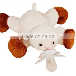 ICTI and Sedex Audit Cheap Sale Baby Plush Toys With Baby Pacifier thumbnail-2