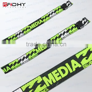 RFID Fabric Wristband Fabric Barcode Tag Wristbands for Identifying thumbnail-1