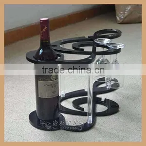 Acrylic Wine Rack Black Color thumbnail-2