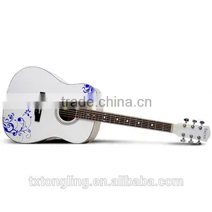 Cheapest White Color Classical Guitar Handmade(TL-0056) thumbnail-2