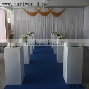 Party and Wedding Decoration New Design Square Pure White Glass Fiber Vase for Wedding Decoration Flower Stand(MS-224) thumbnail-3