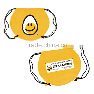 Eco Friendly Polyester Egg Drawstring Backpack thumbnail-1