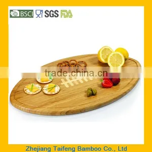 Totally Bamboo Football Cutting Board / Serving Platter New thumbnail-5