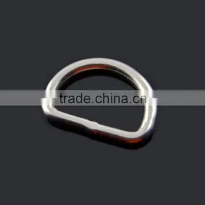 Metal Stainless Steel D Ring Buckle 1" Inside Diameter Loop Ring for Strap Keeper thumbnail-6