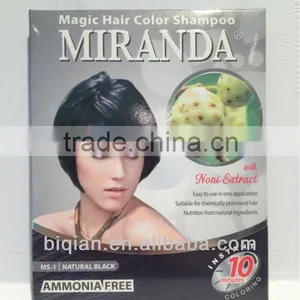 Miranda Noni Extract Hair Color Shampoo / Hair Dye Colour Shampoo/Permanent Hair Dye Color For Women thumbnail-1