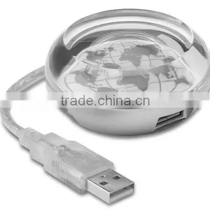 Promotional Gifts Usb Hub With Led Light Logo and Map thumbnail-1