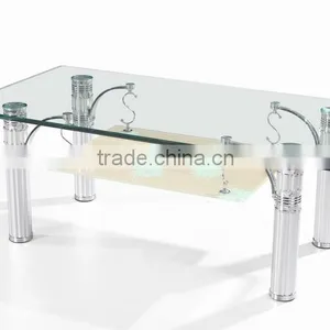 Oshujian Bent Glass Coffee Table SJ121 thumbnail-2