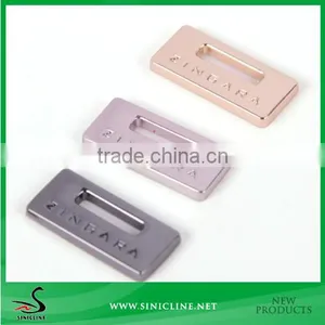 Sinicline Leather Bag Use Brand Logo Metal Tag Can Do Customized Color thumbnail-1