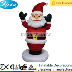 DJ-153 5ft Standing Disc Black Hands Santa Claus Outdoor Inflatable Christmas Decoration thumbnail-1