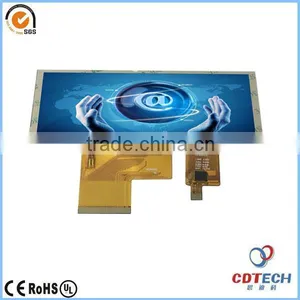 Bar Type Color TFT LCD Screen China Supplier 4.6" Inch 800*480 Flexible Transparent Lcd Display With Touch Panel thumbnail-1