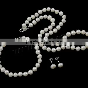 Natural Freshwater Pearl Jewelry Sets Jewelry thumbnail-1