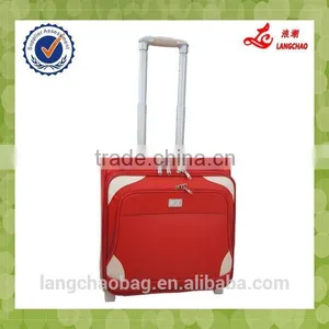 High Quality TSA Lock Silk Lining Real Push Aluminum Trolley Durable Wheel Boarding Luggage Bag thumbnail-1