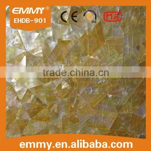 Promotion Crackle Triangle Yellowlip Seashell Mosaic Tile MOP Wall Decorate thumbnail-1
