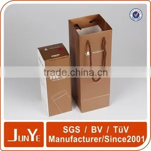 Recycled Custom Made Gift Wine Packaging Bag in Box thumbnail-1