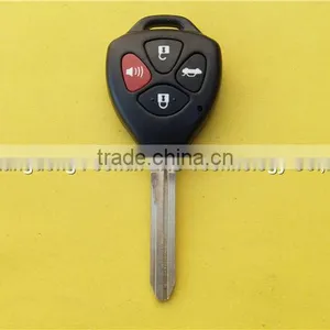 Uncut TOY43 Blade 4 Buttons Replacement Remote Key Shell for Toyota Camry Blank Key thumbnail-2
