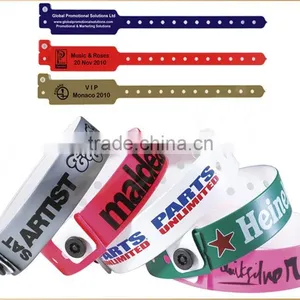 2015 Hot Door Entry PVC Plastic ID Vinyl Wristbands Bracelets thumbnail-2