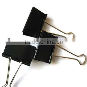 Metal Black Binder Clips Office Memo Clips Clamp thumbnail-2