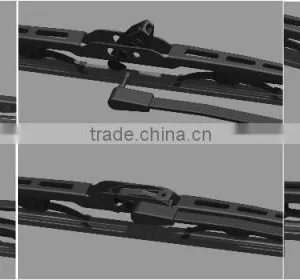 Chrome 1.2mm Streak-free Quiet Smooth Vehicle Accessories Front Windshield Stealth Passager Driver Wiper Blade for 2010 MKZ thumbnail-6