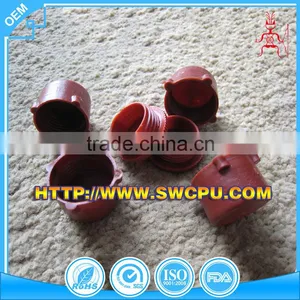 Custom Made Red PTFE Plastic Plugs for Pipe or Tube thumbnail-1