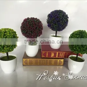 High Quality Artificial Topiary Grass Ball Bonsai for Table Decoration thumbnail-2