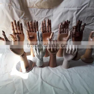 Plastic Display Hand Wooden Hand Display Hand Children Wooden Hand Man Wooden Hand thumbnail-1