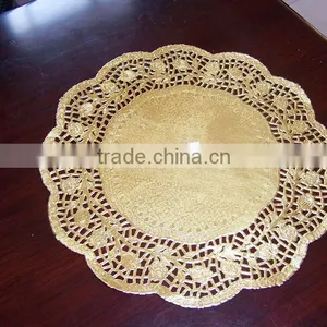 Round Golden Paper Doily/round Golden Paper Doilies/golden Paper Doyleys thumbnail-1