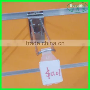 Supermarket Transparent Plastic Price Label Holder for U-shape Hook Quality Choice thumbnail-1
