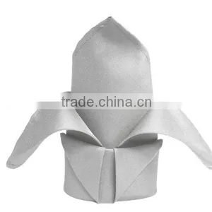 Silver Polyester Dinner Napkin/ Table Linen Napkin thumbnail-1