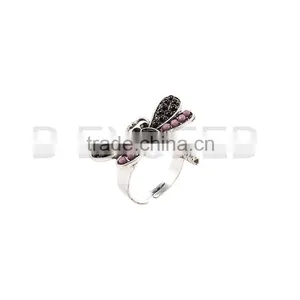 Fashion Butterfly 18k Gold Ring for Customer thumbnail-3