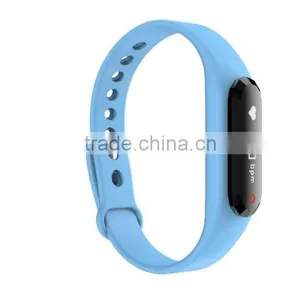 2016 Bluetooth Heart Rate Monitor Smart Bracelet Waterproof For Women Smart Watch Fitness Tracker thumbnail-3