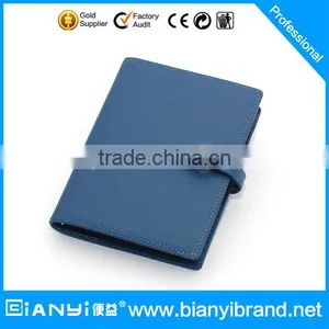 PU Leather Business Note Book With 6 Metal Rings and Metal Closure thumbnail-1