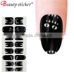 Glow in the Dark Halloween Decoration Metallic Nail Art Wraps thumbnail-5