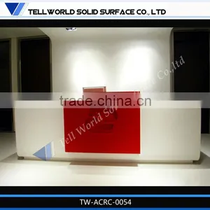 Modern Elegant Style Commercial Aritificial Stone Custom Made Reception Desks thumbnail-1