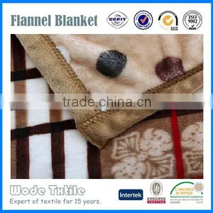 100%polyester Custom Coral Fleece and Flannel Fleece Blanket thumbnail-6