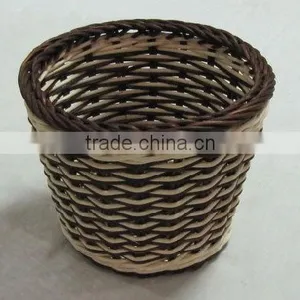Brown- Natural Round Rattan Basket - Handicraft Vietnam- Cheap Price thumbnail-1