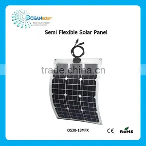 30W Portable Semi Flexible Solar Panel for Camping thumbnail-2