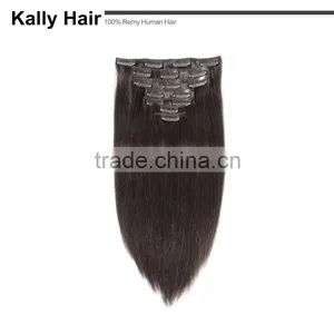 Cheap Hair Extensions Clip in Full Head, Hair Extension Clip in Human Hair thumbnail-1