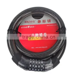 Hot Selling Good Quality Anti-theft Bicycle Cable Lock Spiral Lock thumbnail-1