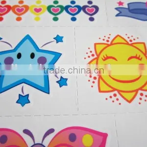 Custom Cartoon Water Transfer Temporary Color Tattoos for Kids Body Art Tattoos Safe Non-toxic Color Tattoo Stickers Factory thumbnail-4