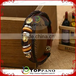 New Arrival Friendship Leather Bracelet Fashion Braid Genuine Leather Bracelet Jewelry thumbnail-1
