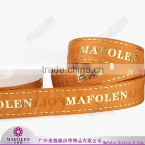 Gold/silver Foiled Printed Grosgrain Ribbon Hot Stamping Grosgrain Ribbon Ribbon thumbnail-5