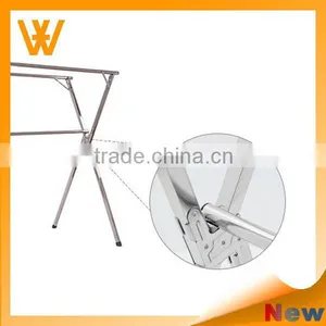 X Shape Thick Metal Clothes Horse Foldable Stainless Steel Clothes Rack thumbnail-3