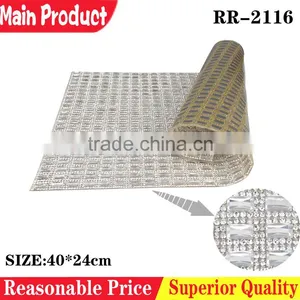 Shoes Crystal Rhinestone Mesh Roll Decoration Hot Fix Accessory thumbnail-1