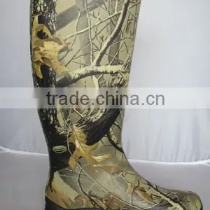 (CH-2591) Rubber Camo Men's Huntsmen Work Rain Boot thumbnail-2