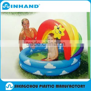 2016 Cheap Custom Colorful PVC Plastic Baby Swimming Pool With Cushion thumbnail-2