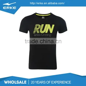 ERKE Wholesale Cozy Cotton Round Neck Short Sleeve Mens Running Sports Tee Shirt thumbnail-1