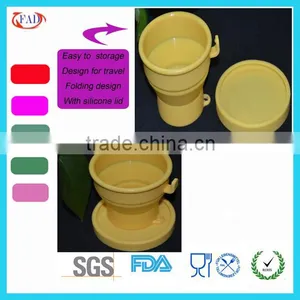 Gold Supplier Hot Selling Yellow Pretty Silicone Tea Cups Factory thumbnail-1