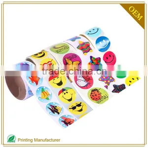 Custom Self Adhesive Sticker Paper Printing Roll Label Made In China thumbnail-1