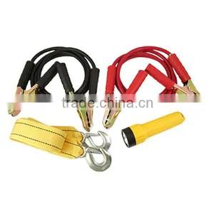 Towing Belt Booster Jumper Cable Car Road Emergency Kit thumbnail-1
